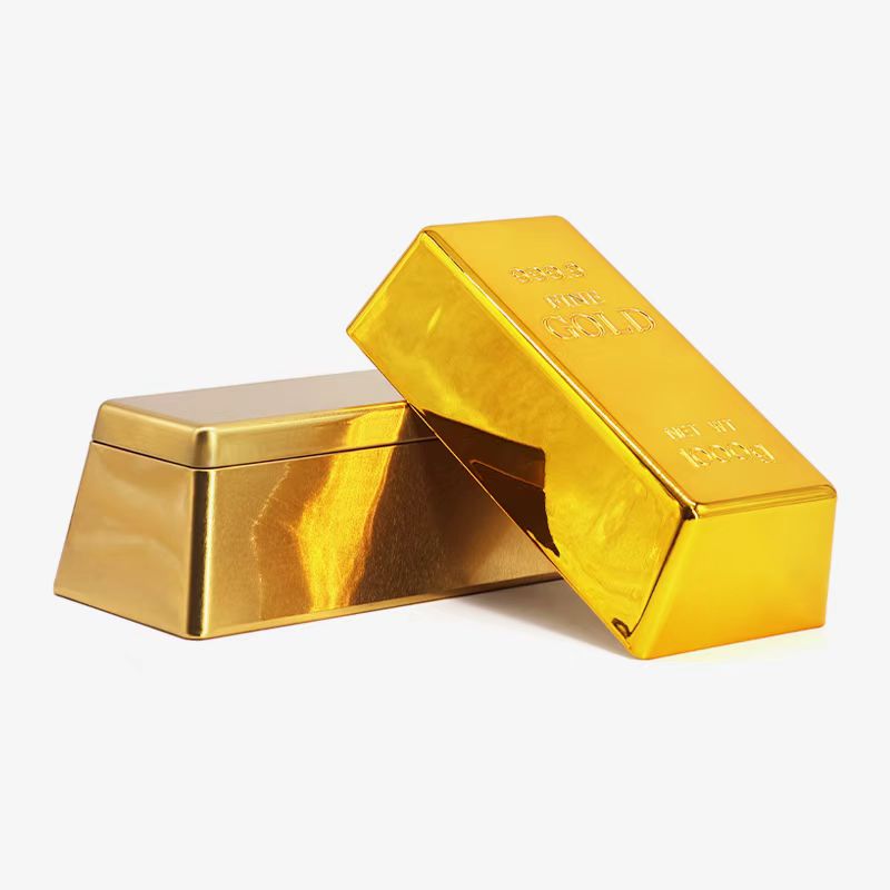 金砖造型铁盒